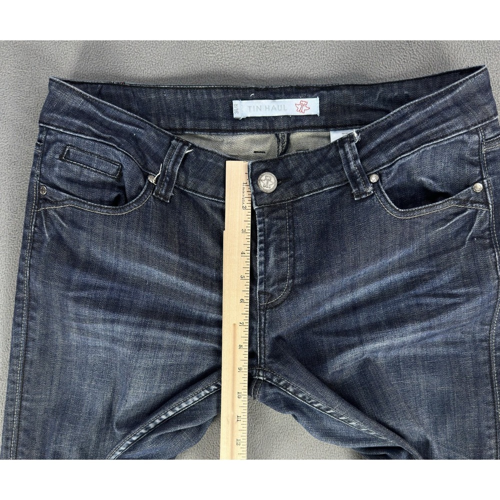 Tin Haul Jeans 34x33 Blue Bootcut Distressed Whiskered Cowgirl Western Rodeo - Picture 11 of 14